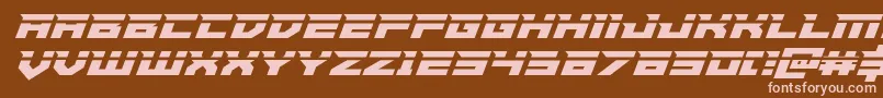 Paladinslaser Font – Pink Fonts on Brown Background