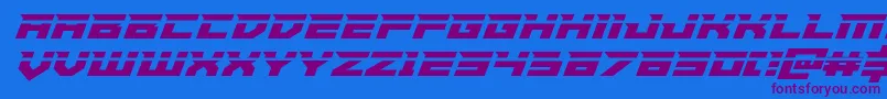 Paladinslaser Font – Purple Fonts on Blue Background