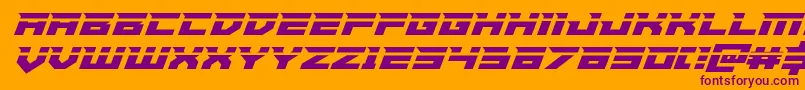 Paladinslaser Font – Purple Fonts on Orange Background