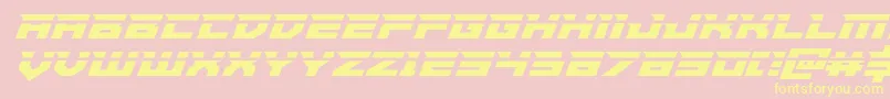 Paladinslaser Font – Yellow Fonts on Pink Background