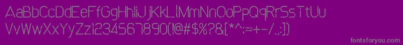 Bokeh Font – Gray Fonts on Purple Background