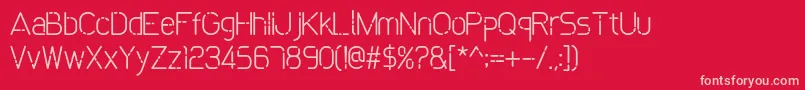 Bokeh Font – Pink Fonts on Red Background