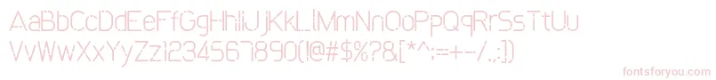 Bokeh Font – Pink Fonts on White Background