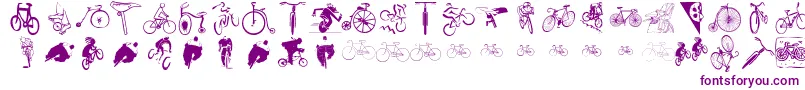 Police Cycling – polices violettes