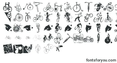  Cycling font