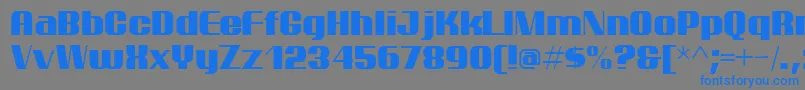 Ptarm Font – Blue Fonts on Gray Background