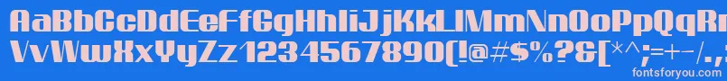 Подробнее о шрифте Ptarm Шрифт Ptarm – розовые шрифты на синем фоне