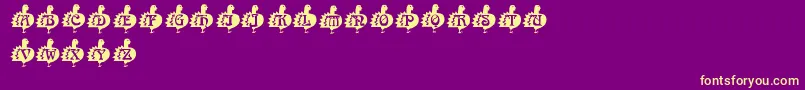 Thanks1 Font – Yellow Fonts on Purple Background