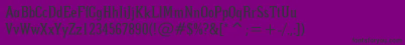 Pointed-Schriftart – Schwarze Schriften auf violettem Hintergrund