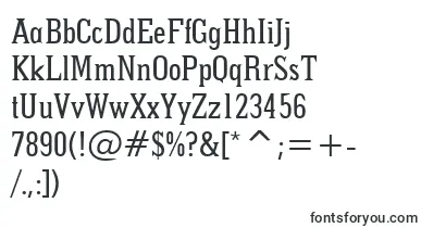  Pointed font