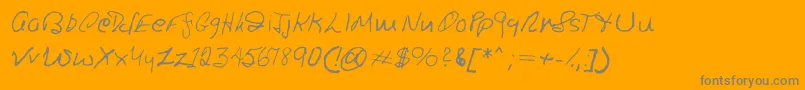 fuente Ronsfont – Fuentes Grises Sobre Fondo Naranja