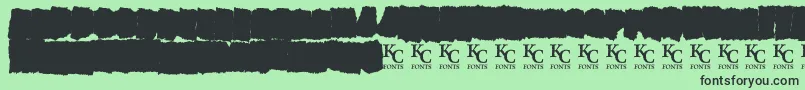 AllagesdemoBold Font – Black Fonts on Green Background