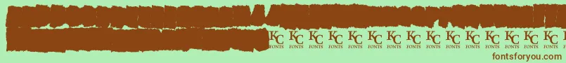 AllagesdemoBold Font – Brown Fonts on Green Background