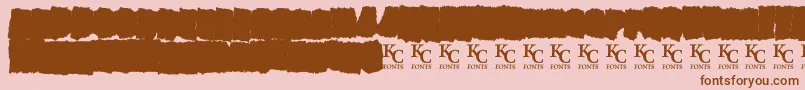 AllagesdemoBold Font – Brown Fonts on Pink Background