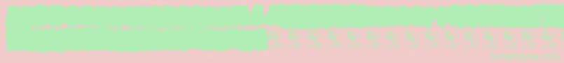 AllagesdemoBold Font – Green Fonts on Pink Background