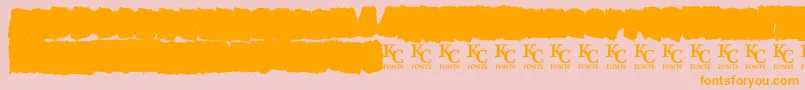 AllagesdemoBold Font – Orange Fonts on Pink Background