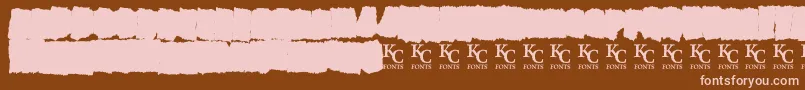 AllagesdemoBold Font – Pink Fonts on Brown Background