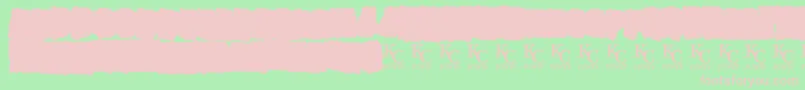 AllagesdemoBold Font – Pink Fonts on Green Background