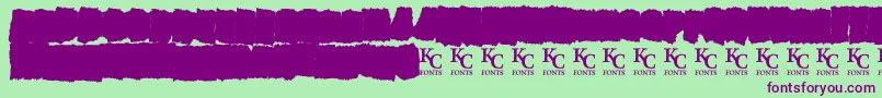 AllagesdemoBold Font – Purple Fonts on Green Background
