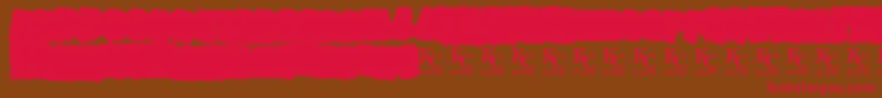 AllagesdemoBold Font – Red Fonts on Brown Background