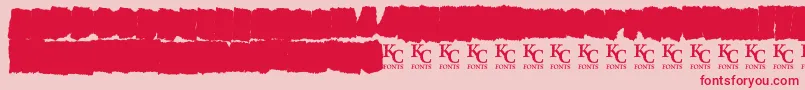 AllagesdemoBold Font – Red Fonts on Pink Background