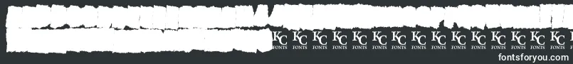 AllagesdemoBold-fontti – valkoiset fontit mustalla taustalla