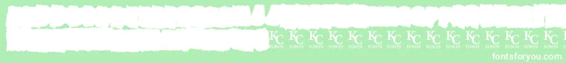AllagesdemoBold Font – White Fonts on Green Background