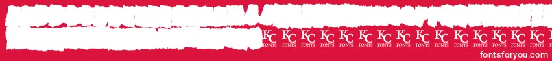 AllagesdemoBold Font – White Fonts on Red Background