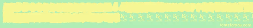AllagesdemoBold Font – Yellow Fonts on Green Background