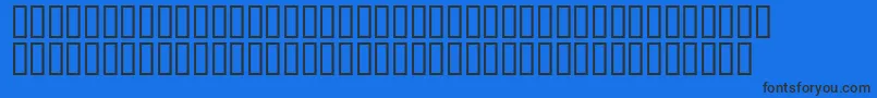 Mr.Fixby-fontti – mustat fontit sinisellä taustalla