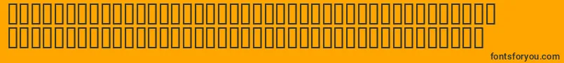 フォントMr.Fixby – 黒い文字のオレンジの背景
