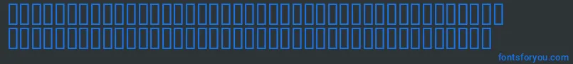 フォントMr.Fixby – 黒い背景に青い文字
