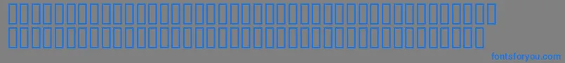 フォントMr.Fixby – 灰色の背景に青い文字