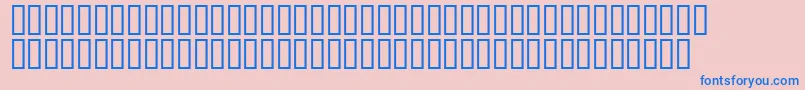 Fonte Mr.Fixby – fontes azuis em um fundo rosa