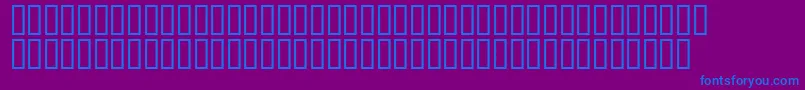 Шрифт Mr.Fixby – синие шрифты на фиолетовом фоне