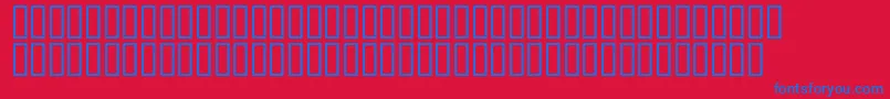 Mr.Fixby-fontti – siniset fontit punaisella taustalla