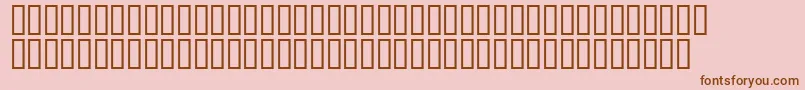 フォントMr.Fixby – ピンクの背景に茶色のフォント
