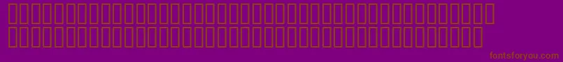 フォントMr.Fixby – 紫色の背景に茶色のフォント