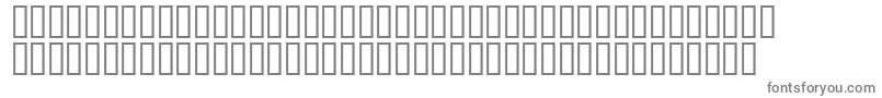 Mr.Fixby-fontti – harmaat kirjasimet valkoisella taustalla