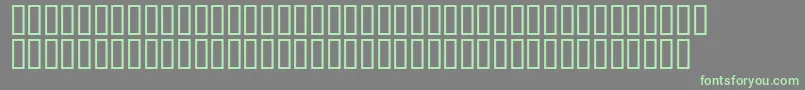 フォントMr.Fixby – 灰色の背景に緑のフォント