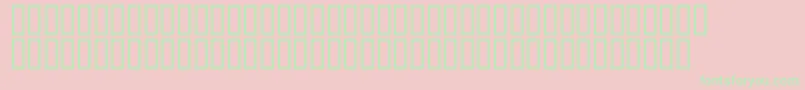 Fonte Mr.Fixby – fontes verdes em um fundo rosa