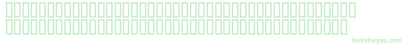 フォントMr.Fixby – 白い背景に緑のフォント