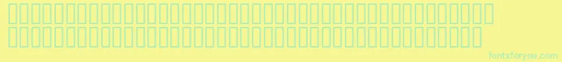 Mr.Fixby-fontti – vihreät fontit keltaisella taustalla