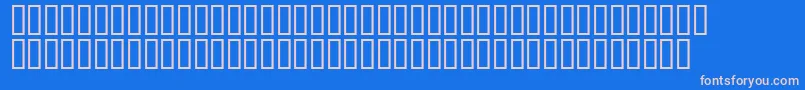 フォントMr.Fixby – ピンクの文字、青い背景