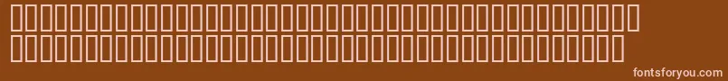 フォントMr.Fixby – 茶色の背景にピンクのフォント