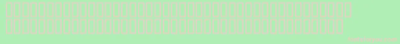 Mr.Fixby-fontti – vaaleanpunaiset fontit vihreällä taustalla