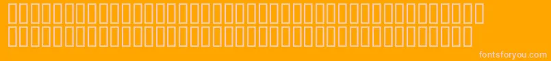 Mr.Fixby-fontti – vaaleanpunaiset fontit oranssilla taustalla