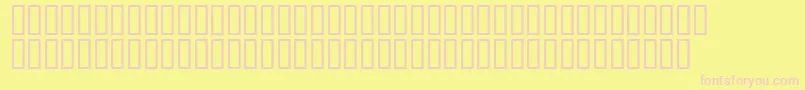 Czcionka Mr.Fixby – różowe czcionki na żółtym tle