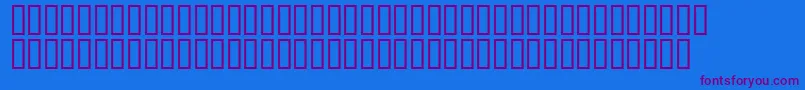 フォントMr.Fixby – 紫色のフォント、青い背景