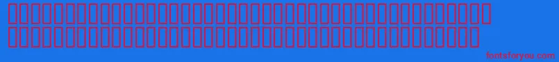 Mr.Fixby-fontti – punaiset fontit sinisellä taustalla